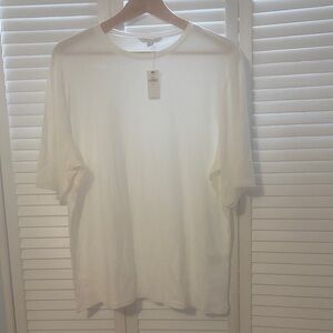 Banana Republic Cream Short Sleeve Tee